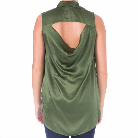 Elizabeth and James Tops - Elizabeth and James Misaki Silk Studded Casual Top